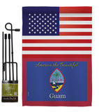 US Guam - Nationality Flags of the World Vertical Impressions Decorative Flags HG140266 Made In USA