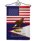 US Samoa - Nationality Flags of the World Vertical Impressions Decorative Flags HG140269 Made In USA