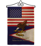 US Samoa - Nationality Flags of the World Vertical Impressions Decorative Flags HG140269 Made In USA