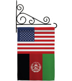 Afghanistan US Friendship - Nationality Flags of the World Vertical Impressions Decorative Flags HG140271 Made In USA