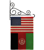 Afghanistan US Friendship - Nationality Flags of the World Vertical Impressions Decorative Flags HG140271 Made In USA