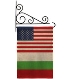 Bulgaria US Friendship - Nationality Flags of the World Vertical Impressions Decorative Flags HG140323 Made In USA