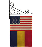 Chad US Friendship - Nationality Flags of the World Vertical Impressions Decorative Flags HG140334 Made In USA