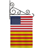 Catalonia US Friendship - Nationality Flags of the World Vertical Impressions Decorative Flags HG140337 Made In USA