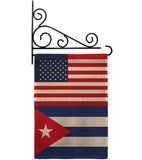 Cuba US Friendship - Nationality Flags of the World Vertical Impressions Decorative Flags HG140350 Made In USA