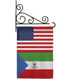 Equatorial Guinea US Friendship - Nationality Flags of the World Vertical Impressions Decorative Flags HG140369 Made In USA