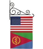 Eritrea US Friendship - Nationality Flags of the World Vertical Impressions Decorative Flags HG140370 Made In USA