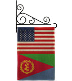 Eritrea US Friendship - Nationality Flags of the World Vertical Impressions Decorative Flags HG140370 Made In USA