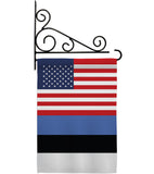 Estonia US Friendship - Nationality Flags of the World Vertical Impressions Decorative Flags HG140371 Made In USA