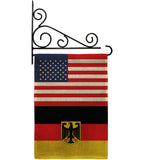 Germany w/Eagle US Friendship - Nationality Flags of the World Vertical Impressions Decorative Flags HG140383 Made In USA