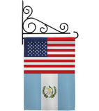 Guatemala US Friendship - Nationality Flags of the World Vertical Impressions Decorative Flags HG140391 Made In USA