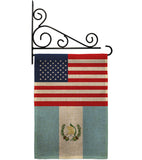 Guatemala US Friendship - Nationality Flags of the World Vertical Impressions Decorative Flags HG140391 Made In USA