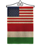 Hungary US Friendship - Nationality Flags of the World Vertical Impressions Decorative Flags HG140399 Made In USA