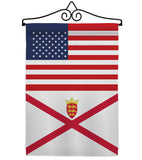 Jersey US Friendship - Nationality Flags of the World Vertical Impressions Decorative Flags HG140419 Made In USA