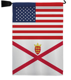 Jersey US Friendship - Nationality Flags of the World Vertical Impressions Decorative Flags HG140419 Made In USA