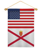 Jersey US Friendship - Nationality Flags of the World Vertical Impressions Decorative Flags HG140419 Made In USA