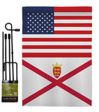 Jersey US Friendship - Nationality Flags of the World Vertical Impressions Decorative Flags HG140419 Made In USA