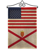 Jersey US Friendship - Nationality Flags of the World Vertical Impressions Decorative Flags HG140419 Made In USA