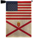 Jersey US Friendship - Nationality Flags of the World Vertical Impressions Decorative Flags HG140419 Made In USA