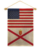 Jersey US Friendship - Nationality Flags of the World Vertical Impressions Decorative Flags HG140419 Made In USA