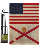 Jersey US Friendship - Nationality Flags of the World Vertical Impressions Decorative Flags HG140419 Made In USA