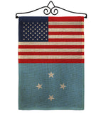 Micronesia US Friendship - Nationality Flags of the World Vertical Impressions Decorative Flags HG140452 Made In USA