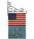 Micronesia US Friendship - Nationality Flags of the World Vertical Impressions Decorative Flags HG140452 Made In USA