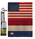 Netherlands US Friendship - Nationality Flags of the World Vertical Impressions Decorative Flags HG140463 Made In USA