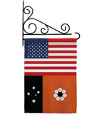 Northern Territories US Friendship - Nationality Flags of the World Vertical Impressions Decorative Flags HG140473 Made In USA