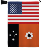 Northern Territories US Friendship - Nationality Flags of the World Vertical Impressions Decorative Flags HG140473 Made In USA