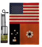 Northern Territories US Friendship - Nationality Flags of the World Vertical Impressions Decorative Flags HG140473 Made In USA