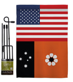 Northern Territories US Friendship - Nationality Flags of the World Vertical Impressions Decorative Flags HG140473 Made In USA