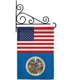 Organization Of American States US Friendship - Nationality Flags of the World Vertical Impressions Decorative Flags HG140475 Made In USA