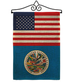 Organization Of American States US Friendship - Nationality Flags of the World Vertical Impressions Decorative Flags HG140475 Made In USA