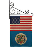 Organization Of American States US Friendship - Nationality Flags of the World Vertical Impressions Decorative Flags HG140475 Made In USA