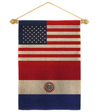 Paraguay US Friendship - Nationality Flags of the World Vertical Impressions Decorative Flags HG140482 Made In USA