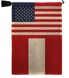 Peru US Friendship - Nationality Flags of the World Vertical Impressions Decorative Flags HG140483 Made In USA