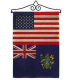Pitcairn Islands US Friendship - Nationality Flags of the World Vertical Impressions Decorative Flags HG140485 Made In USA