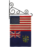 Pitcairn Islands US Friendship - Nationality Flags of the World Vertical Impressions Decorative Flags HG140485 Made In USA