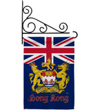 British Hong Kong - Nationality Flags of the World Vertical Impressions Decorative Flags HG140601 Made In USA