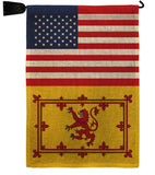Scotland US Friendship - Nationality Flags of the World Vertical Impressions Decorative Flags HG140641 Made In USA