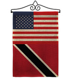 Trindad & Tobago US Friendship - Nationality Flags of the World Vertical Impressions Decorative Flags HG140669 Made In USA