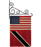 Trindad & Tobago US Friendship - Nationality Flags of the World Vertical Impressions Decorative Flags HG140669 Made In USA