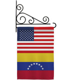 Venezuela US Friendship - Nationality Flags of the World Vertical Impressions Decorative Flags HG140686 Made In USA