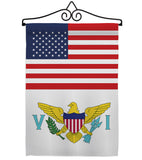 Virgin Islands US Friendship - Nationality Flags of the World Vertical Impressions Decorative Flags HG140690 Made In USA