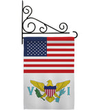 Virgin Islands US Friendship - Nationality Flags of the World Vertical Impressions Decorative Flags HG140690 Made In USA