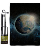 Earth - Nationality Flags of the World Vertical Impressions Decorative Flags HG140885 Made In USA