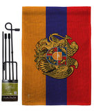 Armenia - Nationality Flags of the World Vertical Impressions Decorative Flags HG140901 Made In USA