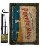 Puerto Rico - Nationality Flags of the World Vertical Impressions Decorative Flags HG140953 Made In USA
