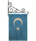 Uyghur - Nationality Flags of the World Vertical Impressions Decorative Flags HG170197 Made In USA